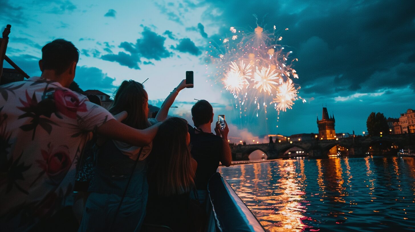 New_years_party_cruise_with_fireworks_Prague