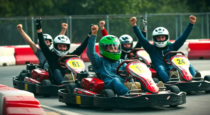 Bachelors Go-Karting in Prague