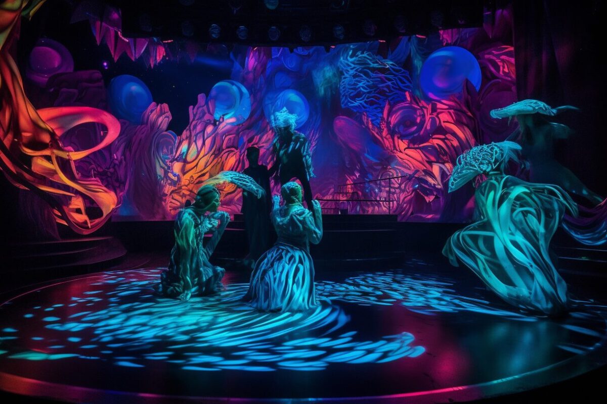 A_photo_of_a_black_light_theater_show