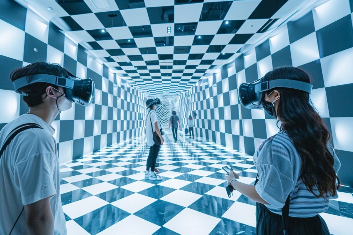 A_group_of_people_at_an_optical_illusion_musem_in_Prague